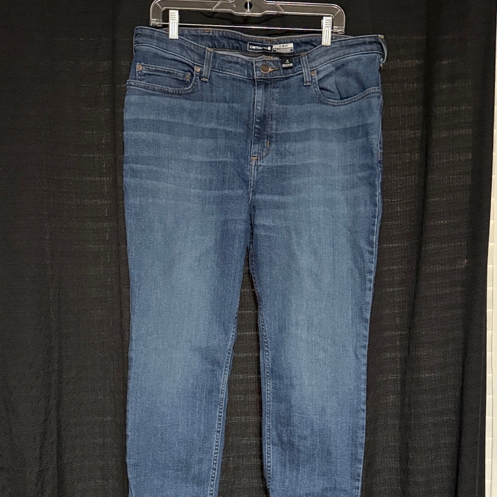 Carhartt Women's Rugged Flex Slim Fit Tapered High Rise Jeans